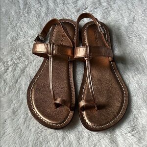 Bernardo Copper Sandals